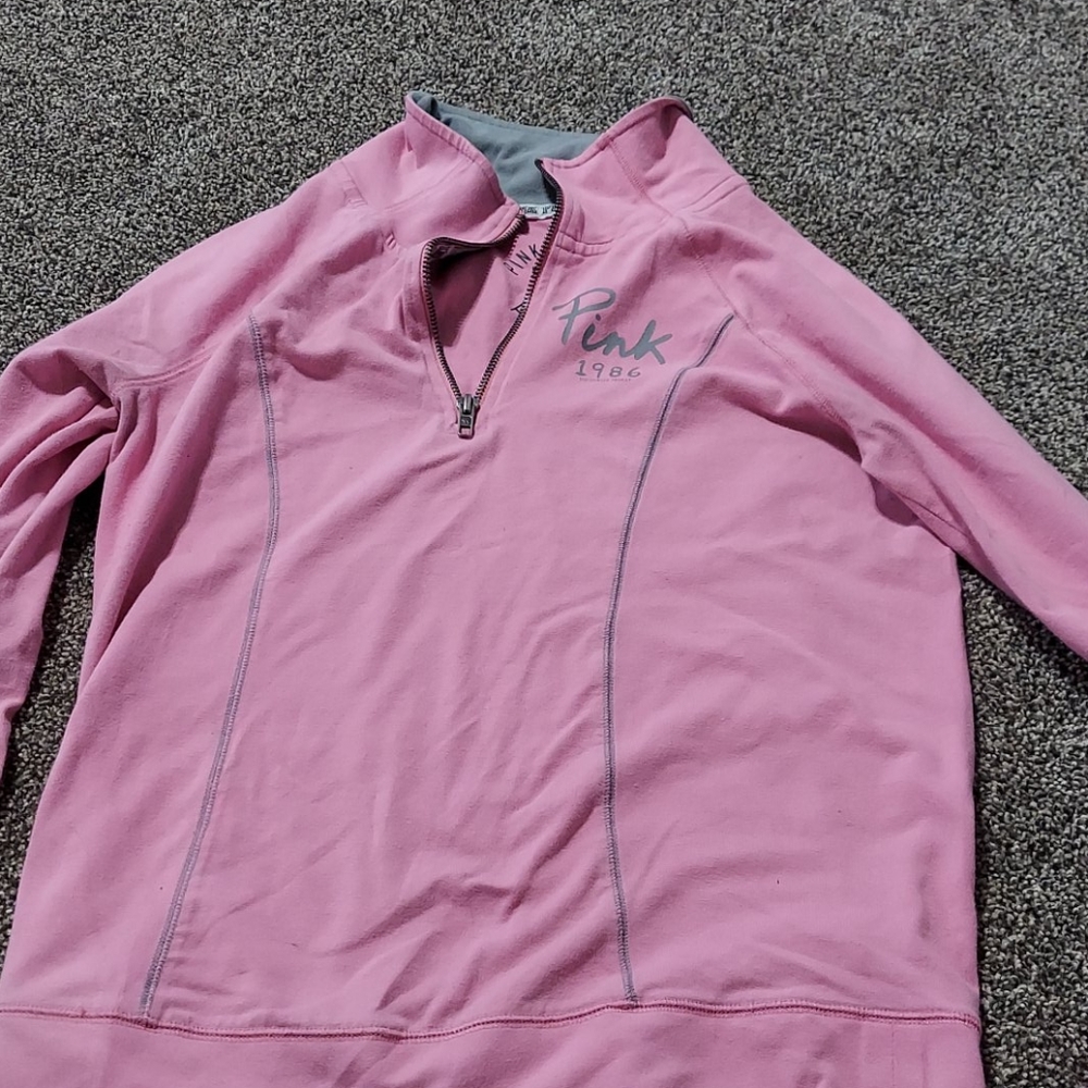 pink zip up